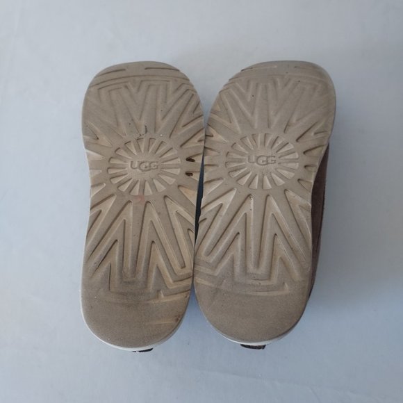 UGG Campout Suede Chukka Ankle Boots Sheepskin Lining Lace-Up Tan Men US10 main image 10